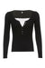 Y2K Long Sleeve Button-Front Lace Detail Top