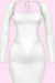 Long Sleeve Sleeve Square Neck Back Cutout Mini Dress