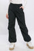 Y2K Cargo Parachute Pants With Toggle Detail