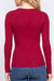 Basic Long Sleeve Button-Front Henley Neck Rayon Spandex Rib Knit Top