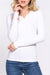 Basic Long Sleeve Button-Front Henley Neck Rayon Spandex Rib Knit Top