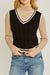 Preppy Look Cable Knit Sweater Vest