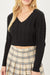 Cropped Cable Knit Sweater Top