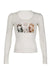 Y2K Coquette Graphic Print Long Sleeve Pointelle T-Shirt