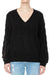 Y2K Preppy Downtown Girl V-Neck Cable Knit Cozy Sweater Top