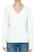 Y2K Preppy Downtown Girl V-Neck Cable Knit Cozy Sweater Top