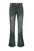 Y2K Low-Rise Brass-Studded Flare/Bootcut Jean with Stretch
