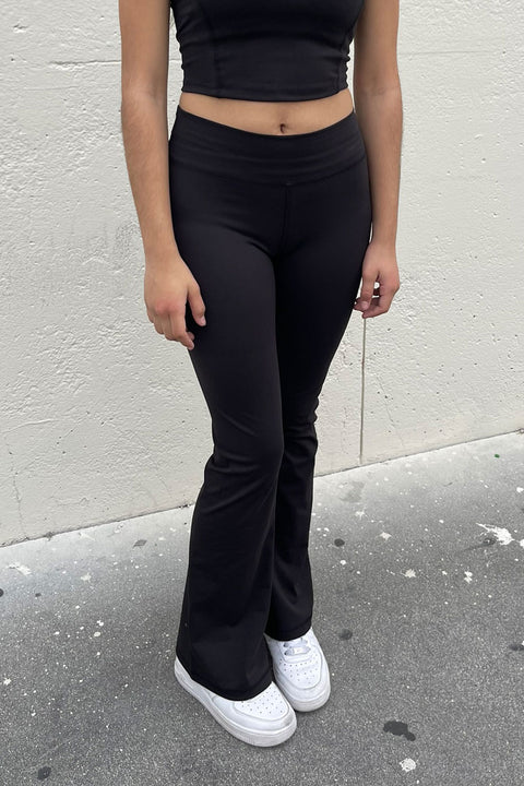 Basic Flare Power Stretch Workout Long Pants