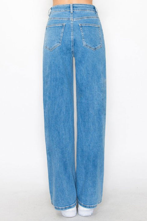 WAXJEAN Authentic Straight Baggy Jeans with Good Stretch