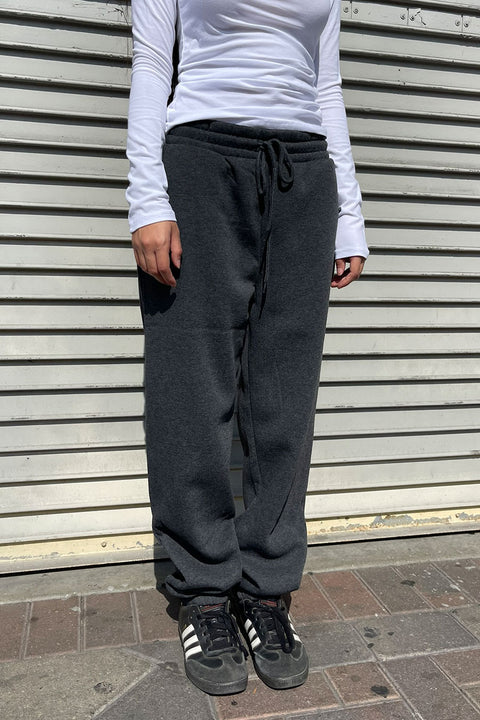 Basic Fleece Jogger Pants With Side Pockets