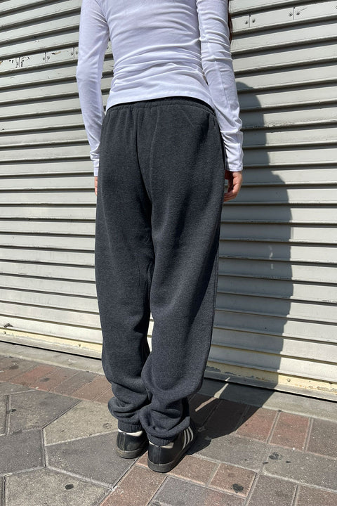 Basic Fleece Jogger Pants With Side Pockets