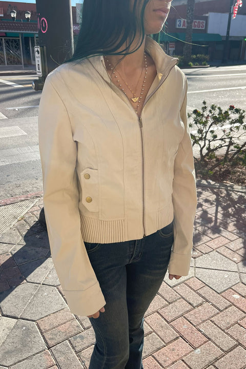 2000s Retro Style Khaki Jacket