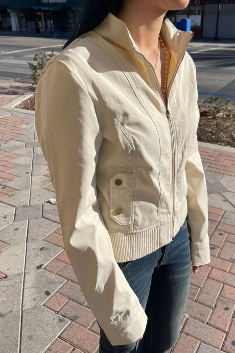 2000s Retro Style Khaki Jacket