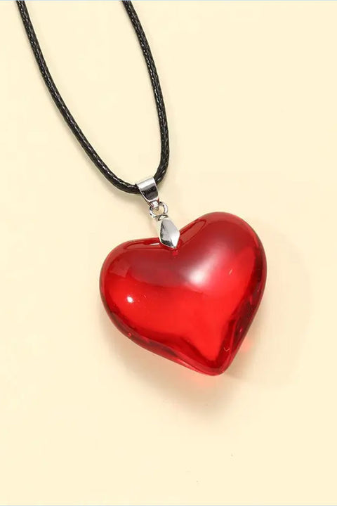 Y2K Grunge Heart Pendant Necklace