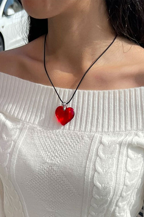 Y2K Grunge Heart Pendant Necklace