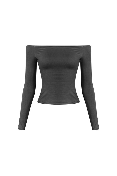 Tresser™ Long Sleeve Off Shoulder Casual Top