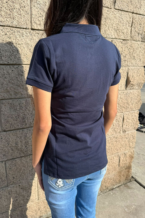 Basic Short Sleeveless Classic Polo Uniform Shirt