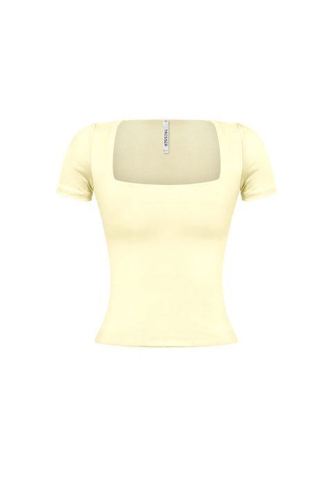 Tresser™ Short Sleeve Deep Scoop Casual Double-Layer Top
