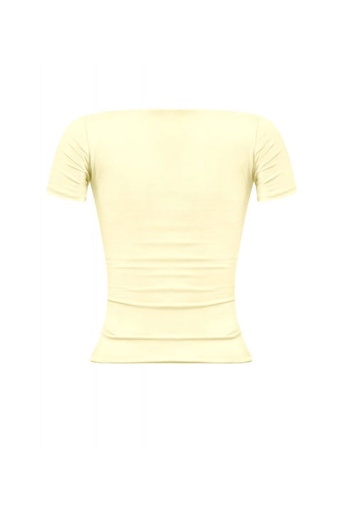 Tresser™ Short Sleeve Deep Scoop Casual Double-Layer Top