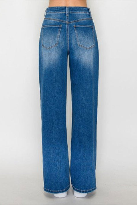 WAXJEAN Basic Wide Leg Jean with Great Stretch