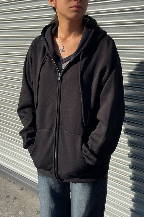 Oversized Fleece Front Zip-Up Hoodie Sweatshirts Jacket with Super Soft Hand