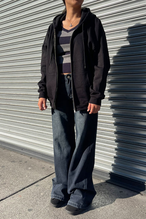 Oversized Fleece Front Zip-Up Hoodie Sweatshirts Jacket with Super Soft Hand