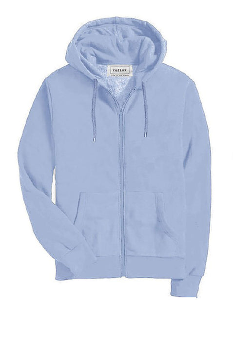 Basic Fleece Front Zip-Up Hoodie Sweatshirts Jacket with Super Soft Hand