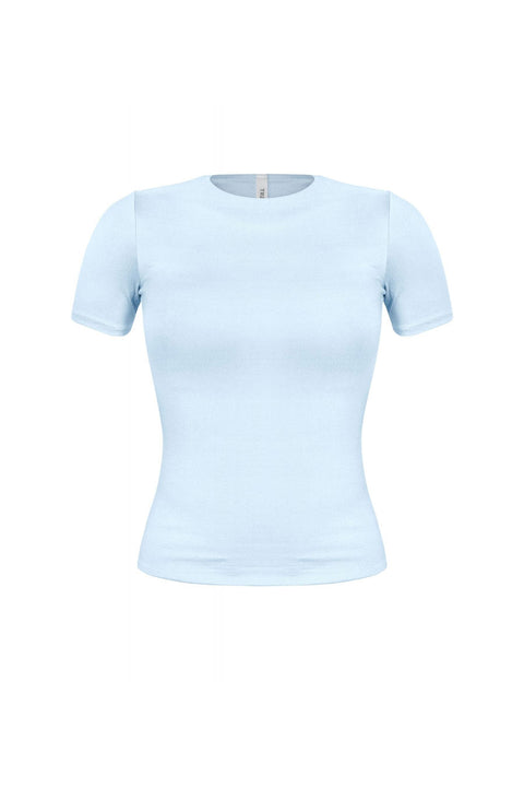 Tresser™ Short Sleeve Round Neck Basic Top (Double-Layer)