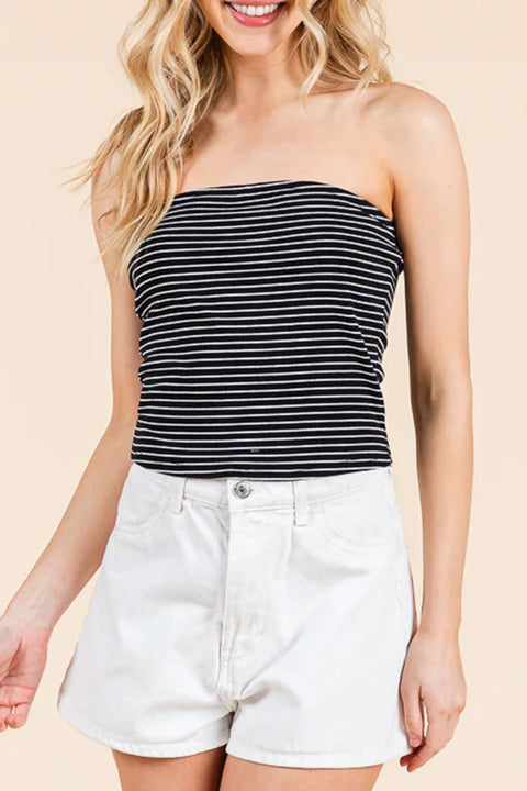 Basic Striped Tube Top