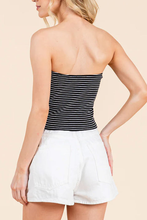 Basic Striped Tube Top
