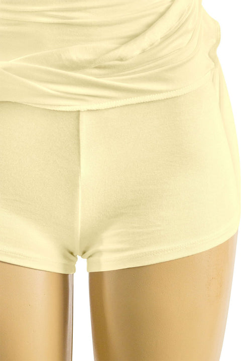 Tresser™ Tube Ruched Pleated Mini Dress with Under Shorts (Double-Layer)