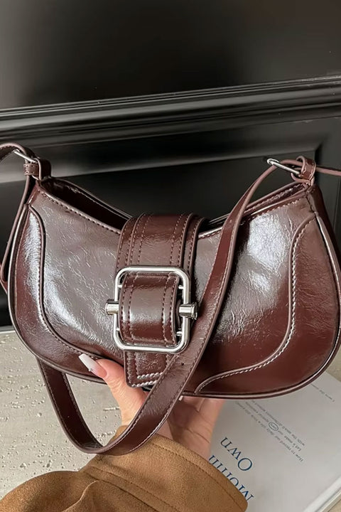 2000s Crescent Shoulder Baguette Bag
