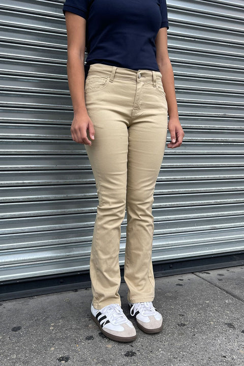 Essential Bootcut Cotton/Spandex Twill Uniform Pants