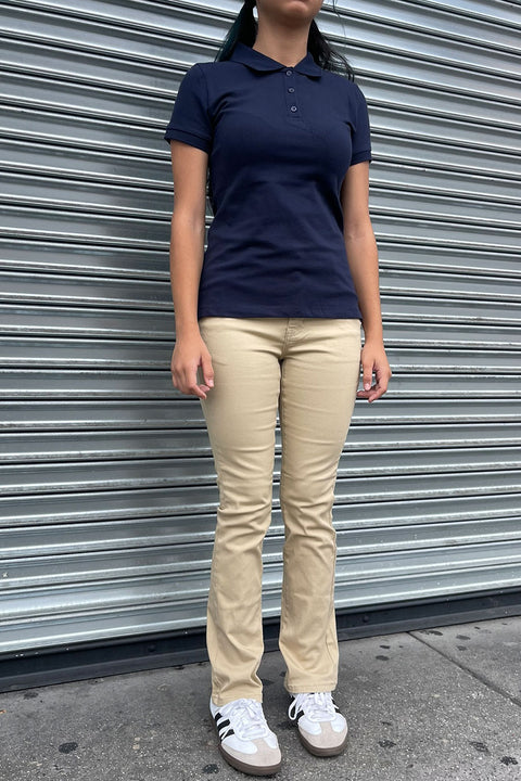 Essential Bootcut Cotton/Spandex Twill Uniform Pants