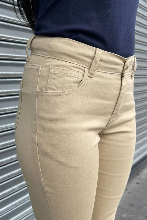 Essential Bootcut Cotton/Spandex Twill Uniform Pants
