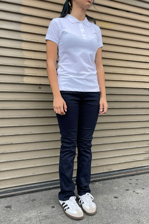 Essential Bootcut Cotton/Spandex Twill Uniform Pants