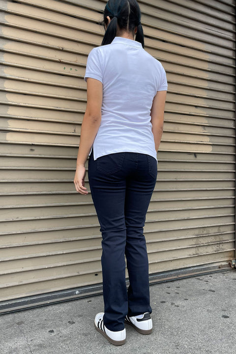 Essential Bootcut Cotton/Spandex Twill Uniform Pants