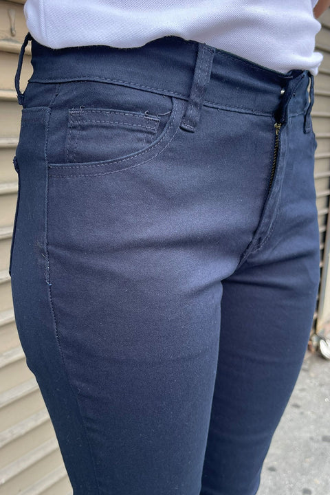 Essential Bootcut Cotton/Spandex Twill Uniform Pants