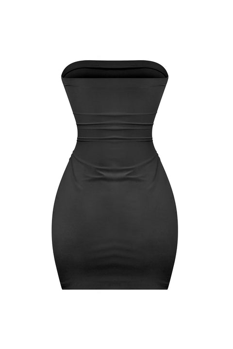 Tresser™ Strapless Tube Side Slit Mini Dress