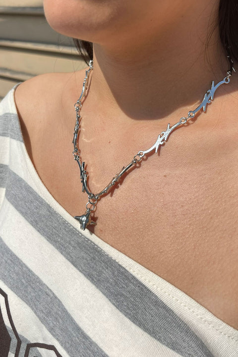 Y2K Gothic/Punk Thorns Pendant Necklace