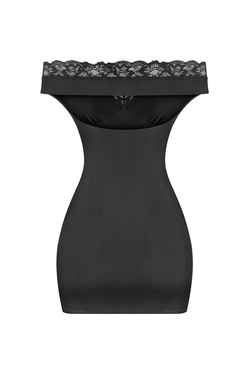 Tresser™ Off Shoulder Lace Trim Mini Dress– HyperBees