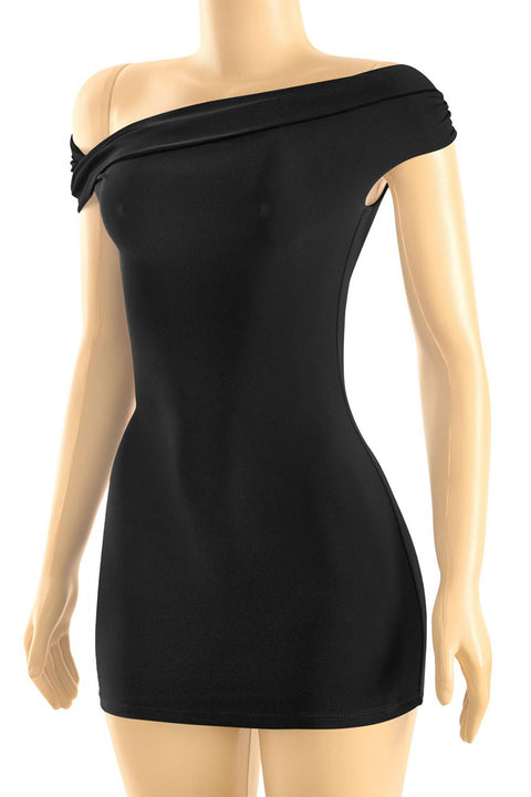 Tresser™ Twisted Off Shoulder Bodycon Mini Dress