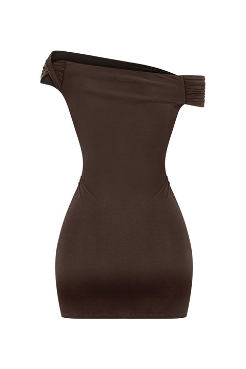 Tresser™ Twisted Off Shoulder Bodycon Mini Dress
