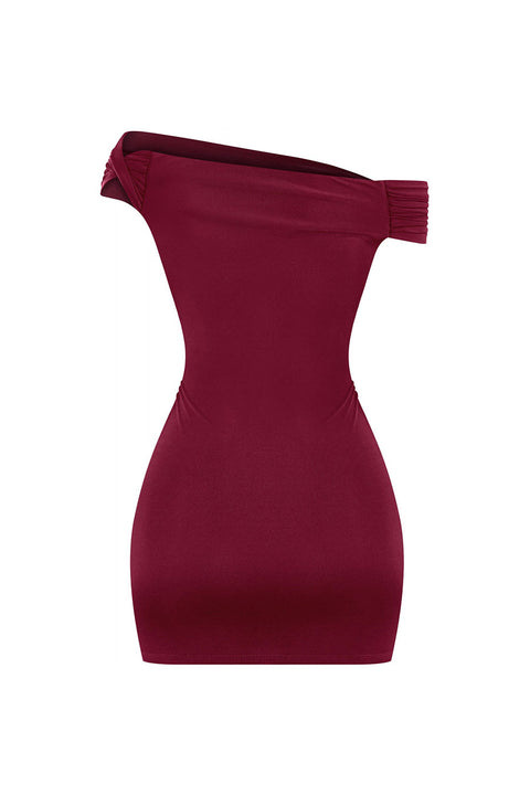 Tresser™ Twisted Off Shoulder Bodycon Mini Dress