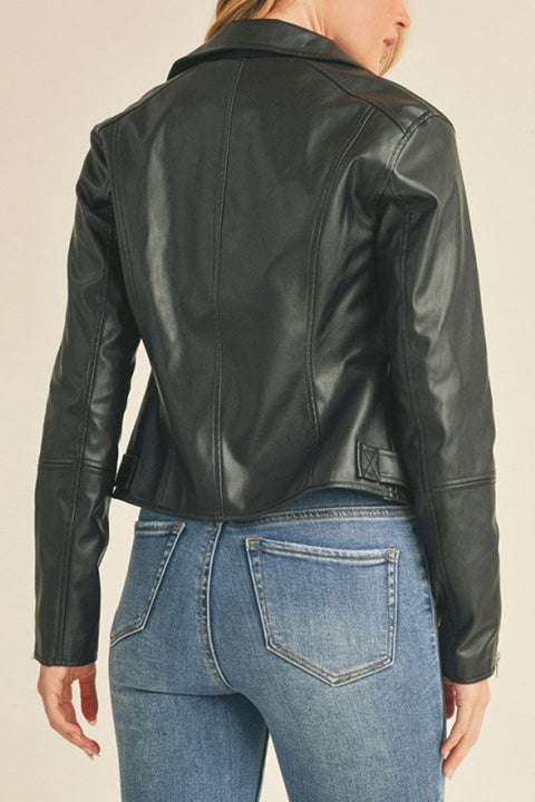 Faux Leather Biker Jacket