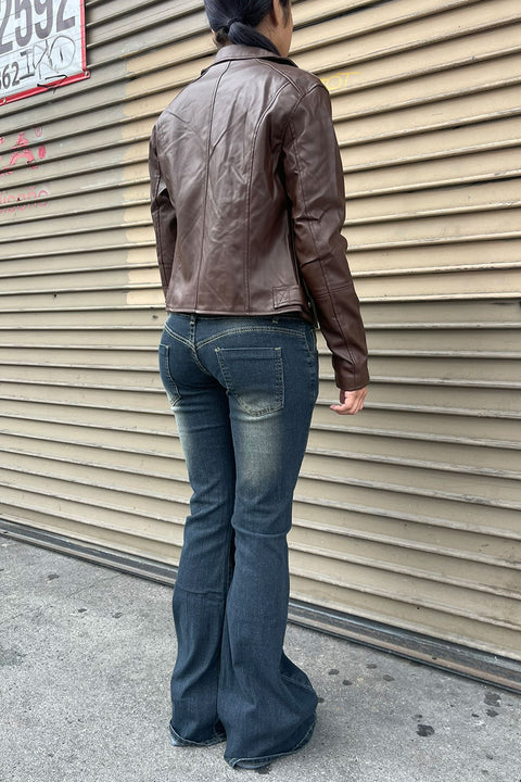 Faux Leather Biker Jacket