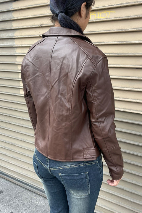 Faux Leather Biker Jacket