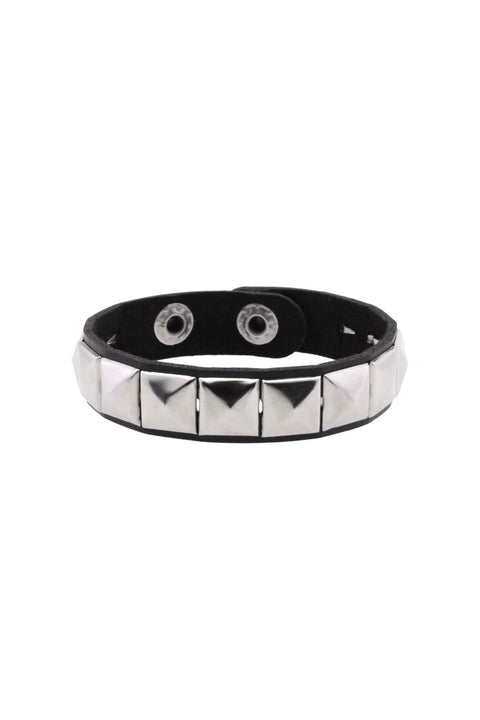 Y2K Gothic Studded Faux Leather Bracelets