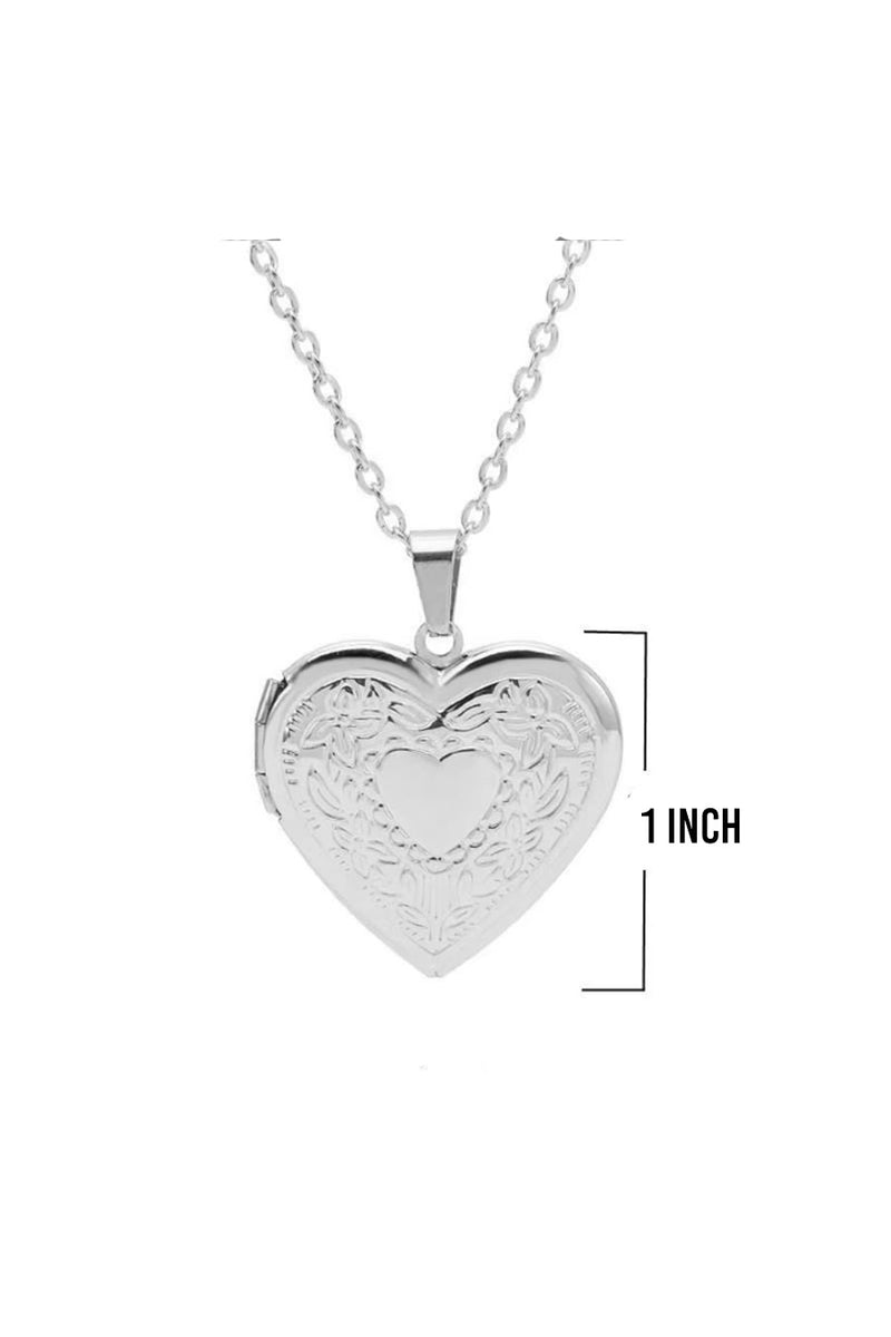 2000s Medium Heart Locket Pendant Chain Necklace– HyperBees