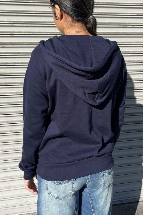 Fleece Relaxed Fit Full Zip-Up Hoodie Jacket